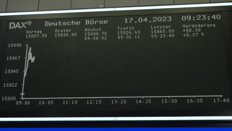 Video: Dax eröffnet fester - US-Bankbilanzen bereits im Blick