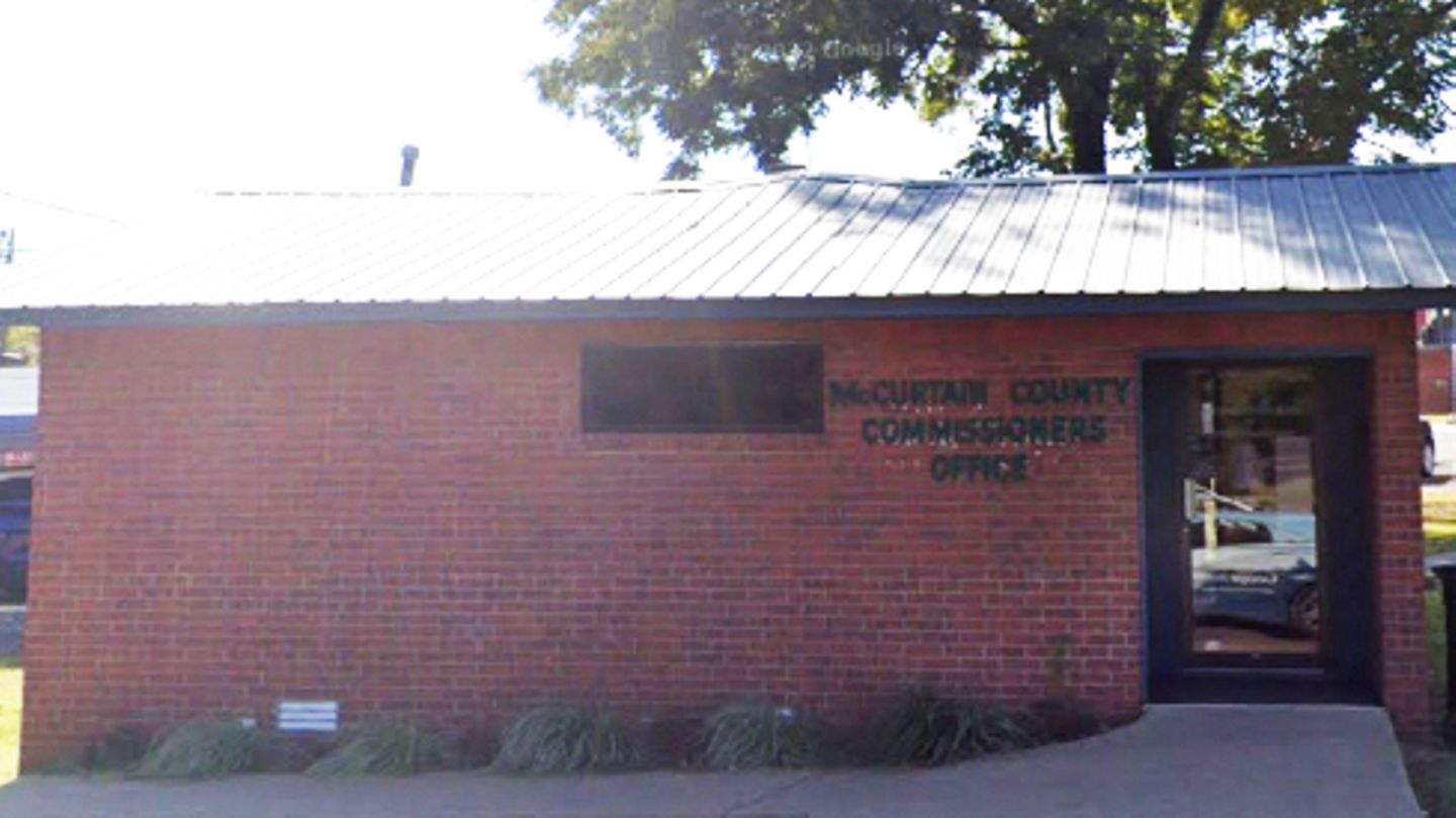 Das Büro des Bezirksrates von McCurtain County in Idabel, Oklahoma