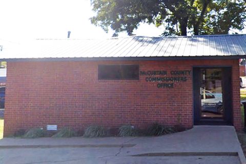 Das Büro des Bezirksrates von McCurtain County in Idabel, Oklahoma