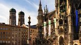 Blick auf den Marienplatz in München