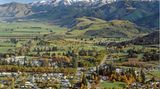 Blick auf Hanmer Springs, Neuseeland