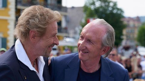 Thomas Gottschalk und Mike Krüger bei einer Veranstaltung zum Thema "40 Jahre Supernasen".