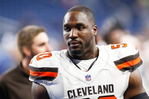NFL-Profi Chris Smith im Trikot der Cleveland Browns