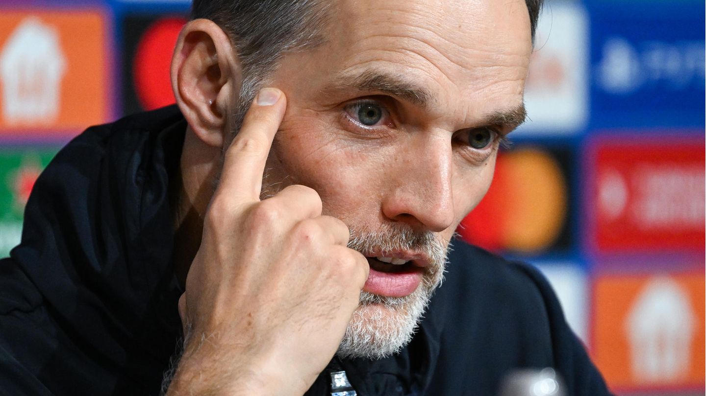 Thomas Tuchel spricht nach dem Spiel FC Bayern München gegen Manchester City