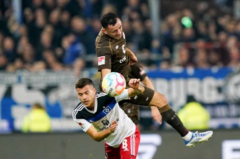 Eine Szene aus dem letzten Spiel HSV gegen St. Pauli