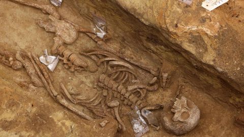 Ein Skelett aus einer antiken Nekropole wurde in Paris entdeckt