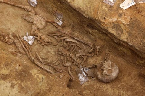 Ein Skelett aus einer antiken Nekropole wurde in Paris entdeckt