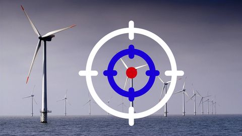 Ein Offshore-Windpark in der dänischen Nordsee