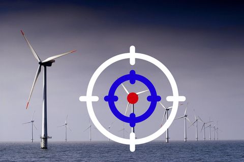 Ein Offshore-Windpark in der dänischen Nordsee