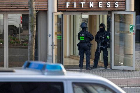 Polizisten sind in Duisburg im Einsatz