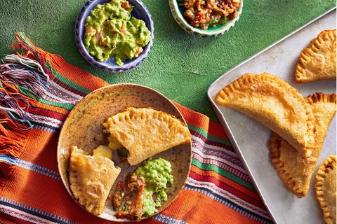 Frittierte Kartoffel-Chili-Quesadillas