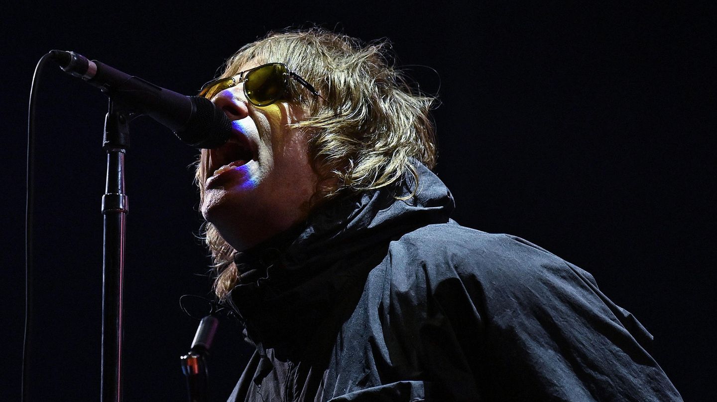 Oasis-Sänger Liam Gallagher bei einem Auftritt im Jahr 2021. Oasis-Sänger Liam Gallagher bei einem Auftritt im Jahr 2021.
