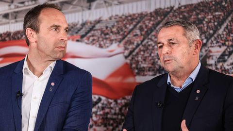 Fortuna Düsseldorf: Boss Alexander Jobst (l.) und Sportvorstand Klaus Allofs