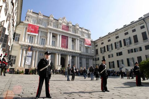 Carabinieri in Genua – dort wurde der lange gesuchte Mafiosi geschnappt