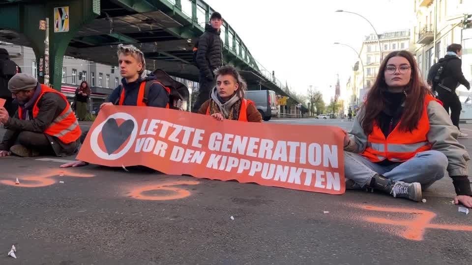 Video: "Der Ton wird natürlich rauer" - Erneut Klimaprotest in Berlin