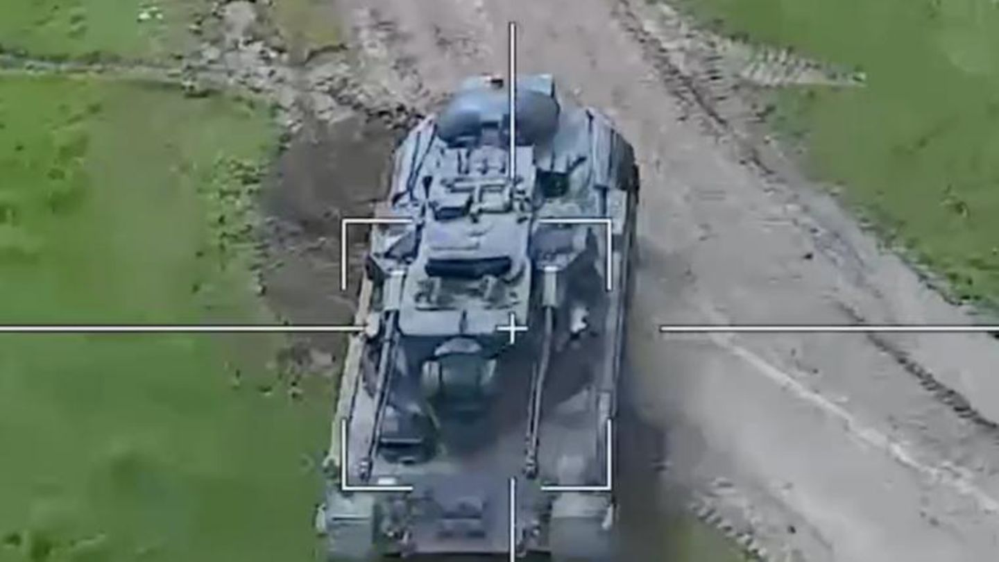 Ein Gepardpanzer in der Ukraine. Kiew