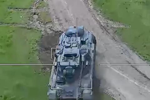 Ein Gepardpanzer in der Ukraine. Kiew
