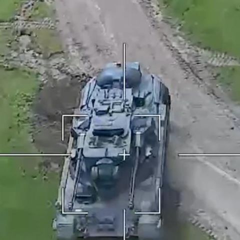 Ein Gepardpanzer in der Ukraine. Kiew