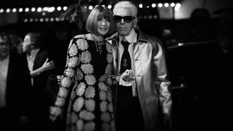 Anna Wintour und Karl Lagerfeld bei den British Fashion Awards 2015