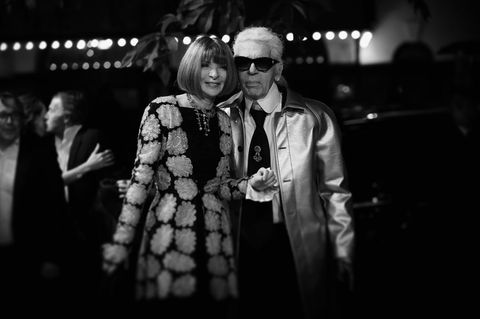 Anna Wintour und Karl Lagerfeld bei den British Fashion Awards 2015