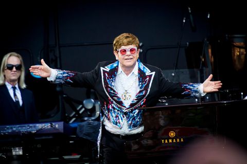 Der Sänger bei einem Konzert seiner Abschieds-Tournee "Farewell Yellow Brick Road".
