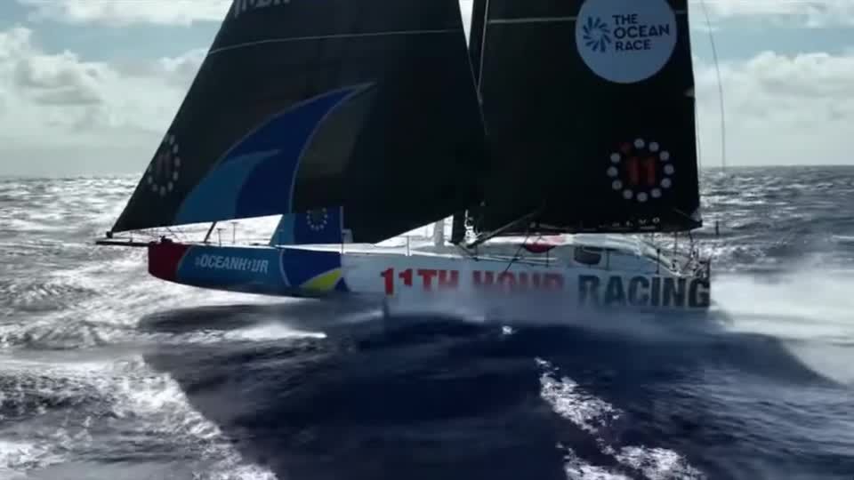Video: Ocean Race: Spannender Kampf um die Führung