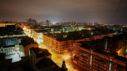 Blick auf die ukrainische Hauptstadt Kiew 