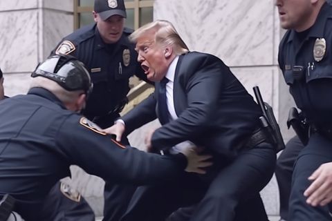 Künstliche Intelligenz: KI-erzeugtes Bild von Trumps Verhaftung