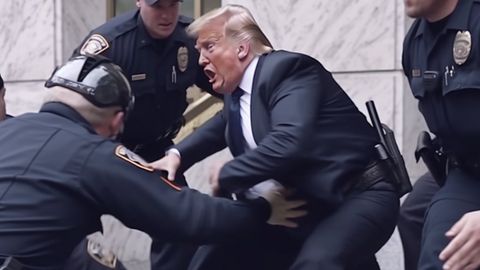 Künstliche Intelligenz: KI-erzeugtes Bild von Trumps Verhaftung