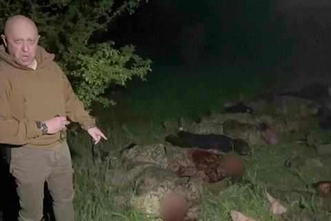 Anklage per Video: Wagner-Chef Prigoschin mit getöteten Söldnern