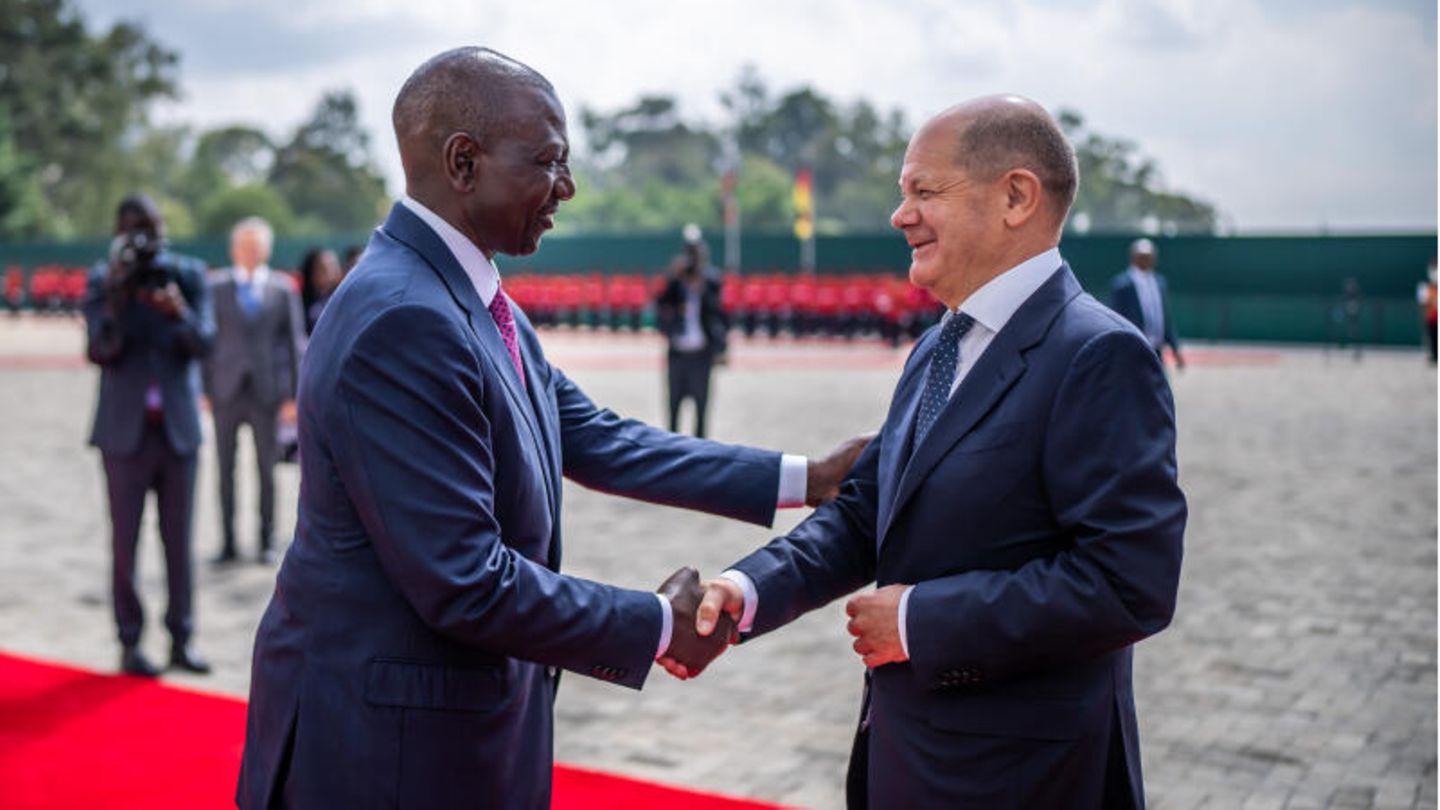 William Ruto und Olaf Scholz