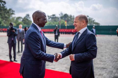 William Ruto und Olaf Scholz