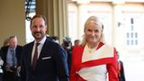 Hier Kronprinz Haakon von Norwegen mit seiner Frau, Kronprinzessin Mette-Marit