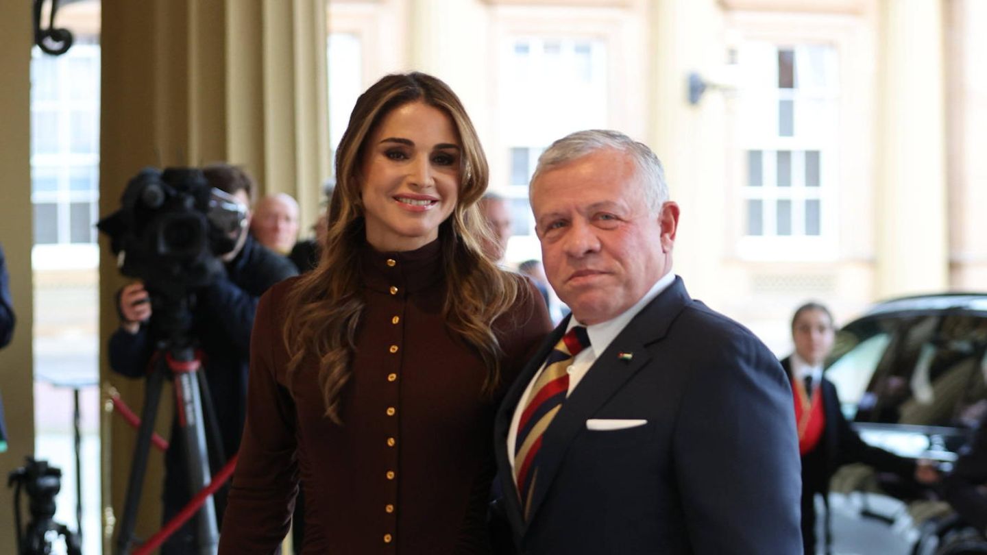 Aus Jordanien angereist: Abdullah II. bin al-Hussein, gemeinsam mit seiner Frau, Königin Rania.