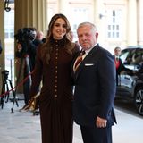 Aus Jordanien angereist: Abdullah II. bin al-Hussein, gemeinsam mit seiner Frau, Königin Rania.