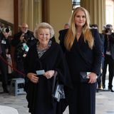 Ihre Königliche Hoheit Prinzessin Beatrix gemeinsam mit ihrer Enkelin, Prinzessin Catharina-Amalia