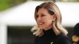 Olena Zelenska, First Lady der Ukraine, trifft im Buckingham Palace in London zum Empfang ein