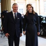 Prinzessin Elisabeth, Herzogin von Brabant, und König Philippe von Belgien nahmen ebenfalls an dem Empfang teil