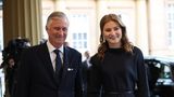 Prinzessin Elisabeth, Herzogin von Brabant, und König Philippe von Belgien nahmen ebenfalls an dem Empfang teil