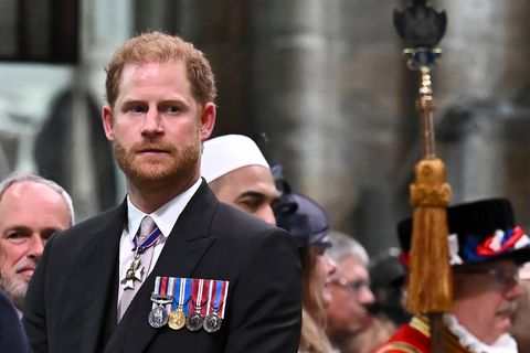 Prinz Harry bei der Krönung von König Charles III.