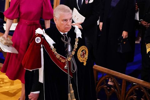 Prinz Andrew bei der Krönung von Charles III.