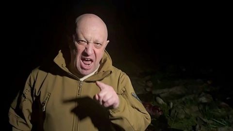 Prigoschin in seinem am Freitag verbreiteten Wut-Video