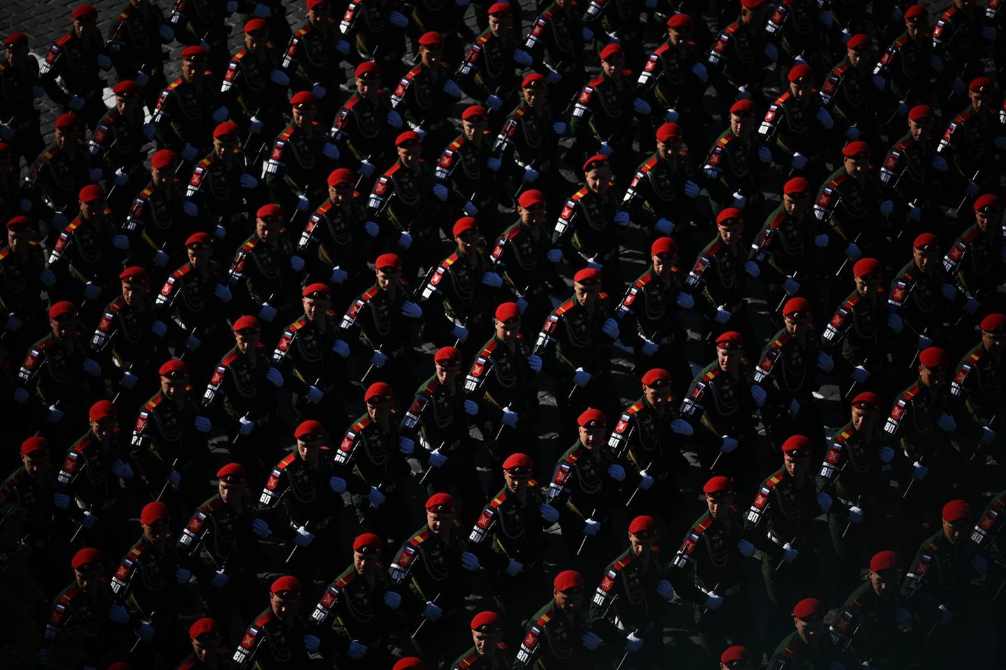 An die 4000 Soldaten werden während der Parade über den Roten Platz marschieren. 