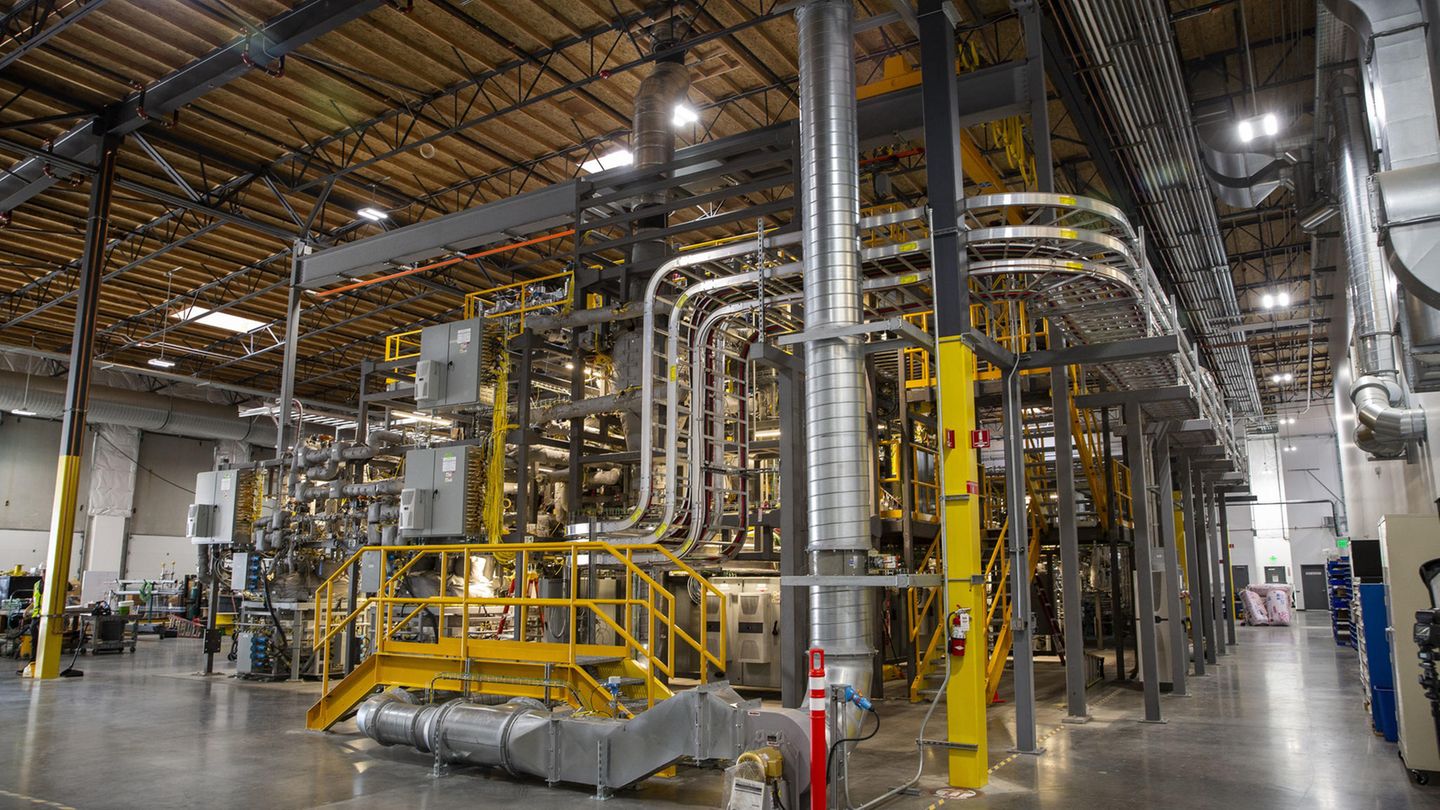 Versuchsanlage des Energiespeichers