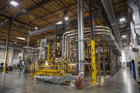 Versuchsanlage des Energiespeichers