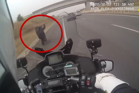 Mit fast 100 km/h: E-Scooter flüchtet vor Polizei