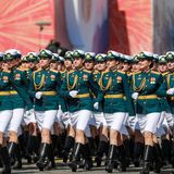 Auch ein Regiment aus Frauen durfte in diesem Jahr nicht fehlen. 