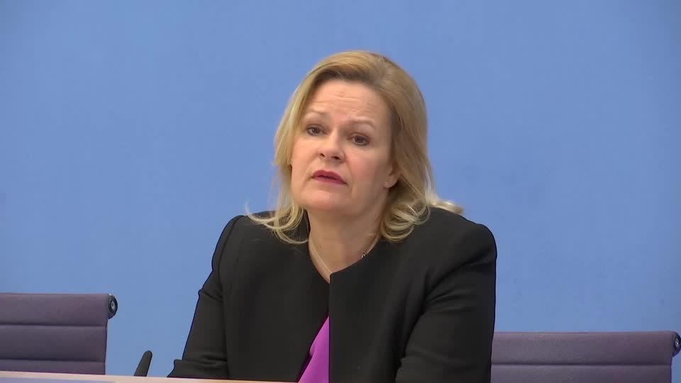 Video: Faeser: Höchststand politisch motivierter Kriminalität
