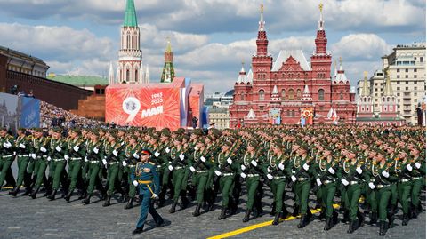 Mit einer Militärparade in Moskau feierte Russland den Sieg über Nazi-Deutschland vor 78 Jahren