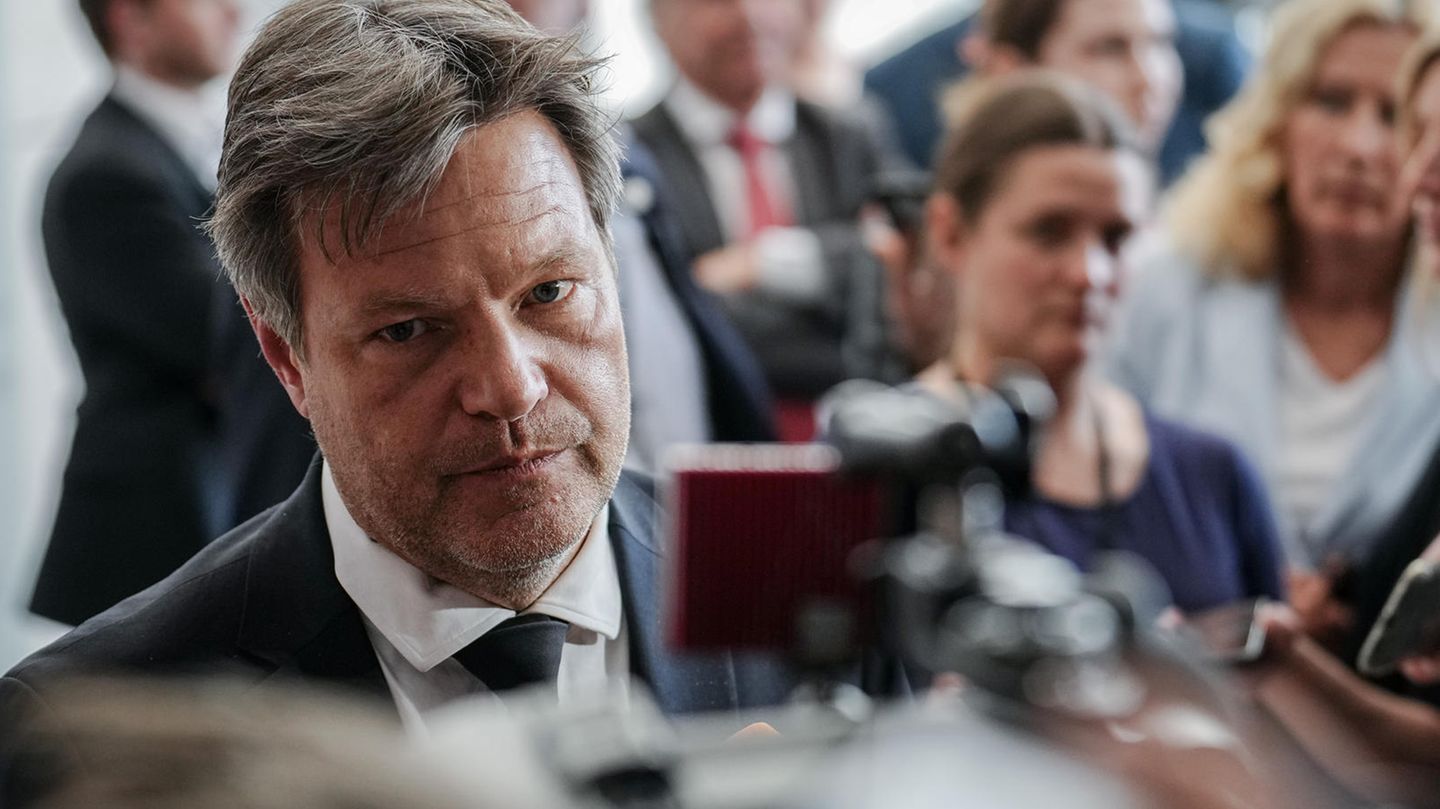 Robert Habeck nach Sitzung